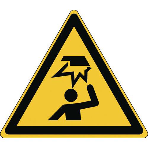 Panneau danger - Obstacle en hauteur - Rigide