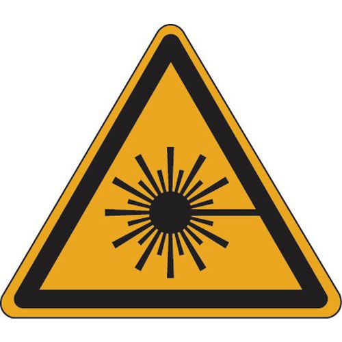 Panneau danger - Rayonnement laser - Aluminium