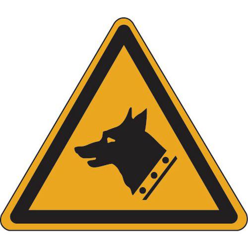 Panneau danger - Attention chien de garde - Aluminium