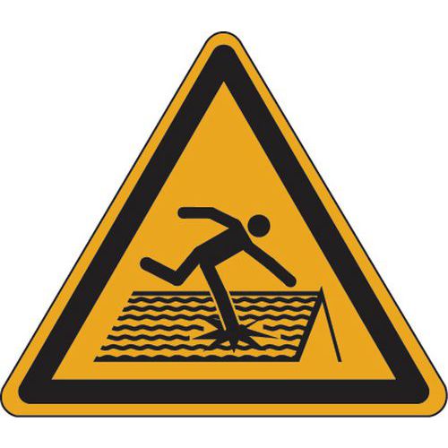 Panneau danger - Attention toit fragile - Aluminium