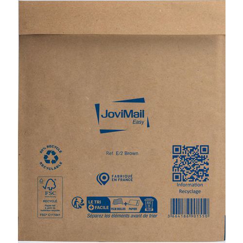 Pochettes matelassées de bulles - Kraft - 100 pièces - Jovipack