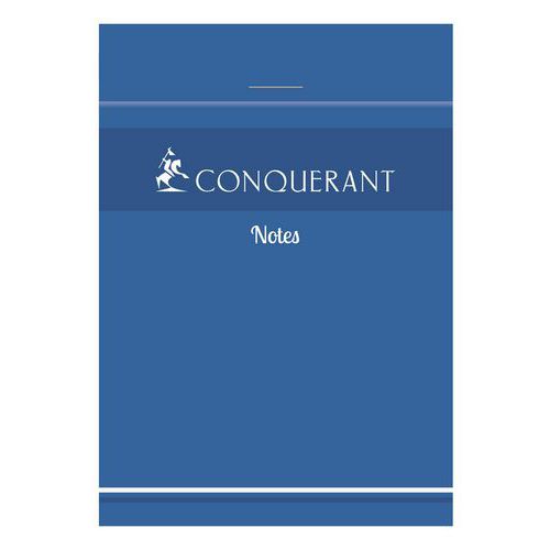 Bloc-notes 001 200 pages 60g quadrillé 5/5 - Conquerant