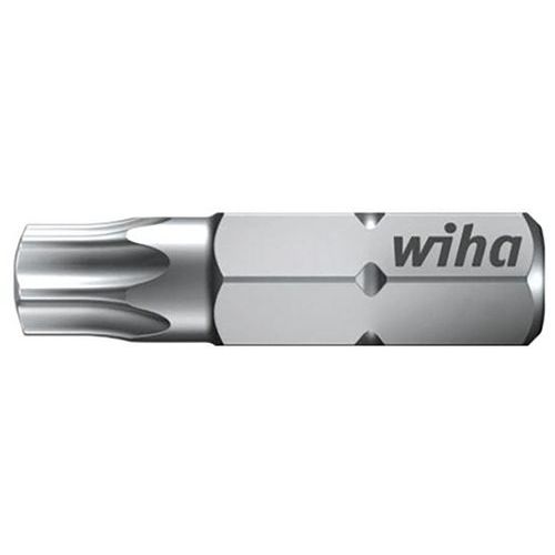 Boite de 2 embouts Standard Torx percé 25mm - WIHA