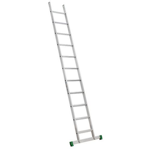 Échelle simple aluminium Prima - 11 à 19 échelons - Barre stabilisatrice - Facal