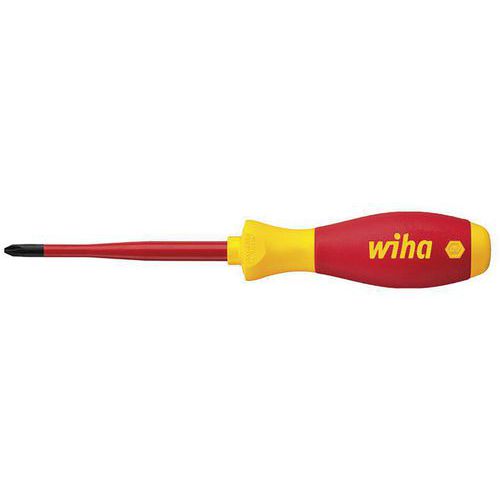Tournevis SoftFinish electric slimFix isolé vis Phillips - WIHA Tournevis SoftFinish electric slimFix isolé vis Phillips - WIHA