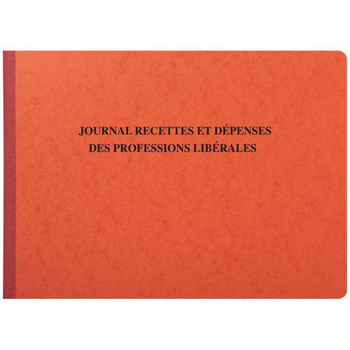 Journal des recettes et dépenses des professions libérales 27 x 38 cm - 80 pages