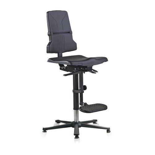 Siège d'atelier Bimos Sintec ESD - Haut - Sur patins