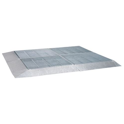 Plancher avec caillebotis - Capacité de rétention 70 L Plancher avec caillebotis - Capacité de rétention 70 L