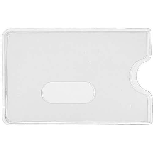 Etui-carte PVC pour 1 carte - Paquet de 100 - Sogedex