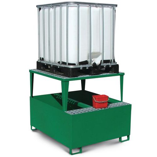 Bac de rétention en acier à rehausse 1050 L - Sameto Technifil