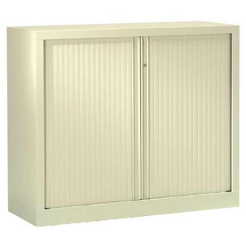Armoire métal à rideaux Luxe préhension totale longueur 120cm