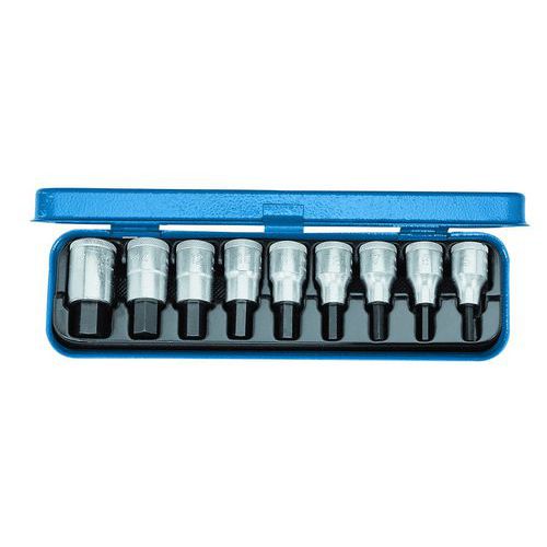 Coffret douilles tournevis métriques 1/2 9 pièces IN19PM - Gedore Coffret douilles tournevis métriques 1/2 9 pièces IN19PM - Gedore