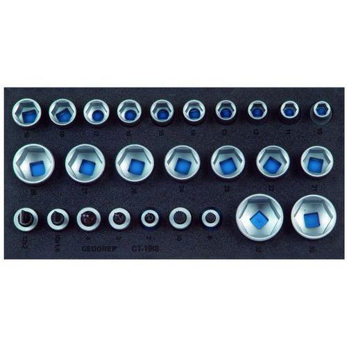 Jeu douilles 1/2 en module 1/3 1500CT1-19IS - Gedore Jeu douilles 1/2 en module 1/3 1500CT1-19IS - Gedore