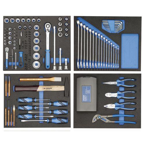 Jeu outils en modules 147 pièces TS-147 - Gedore