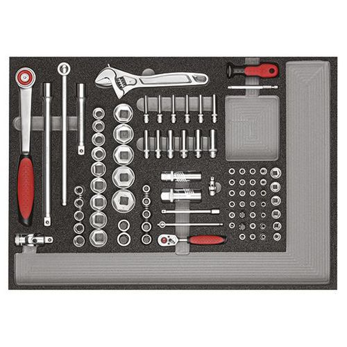 Jeu outils en modules 129 pièces R21010004 - GedoreRed