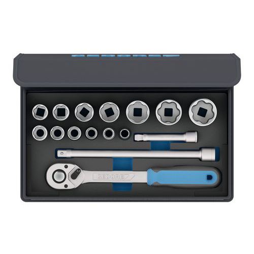 Jeu douilles 1/2 23 pièces UD 8-32mm D19EMU-20 TC 19-MU-10 - Gedore