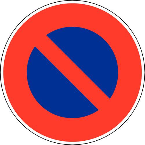 Panneau de signalisation - B6a1 - Stationnement interdit