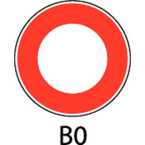 Panneau de signalisation - B0 - Circulation interdite dans les 2 sens