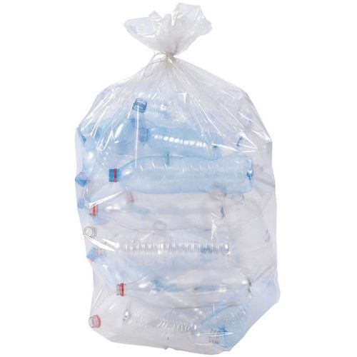 Sac Poubelle Transparent avec Lien de Fermeture - JetSac Sac Poubelle Transparent avec Lien de Fermeture - JetSac