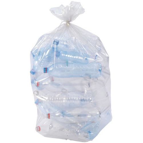 Sac Poubelle Transparent avec Lien de Fermeture - JetSac Sac Poubelle Transparent avec Lien de Fermeture - JetSac