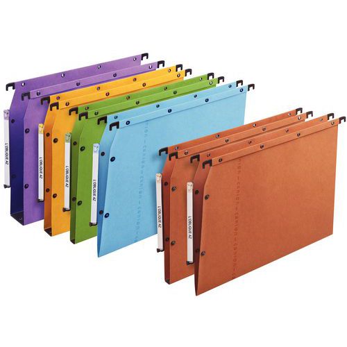 Dossier suspendu kraft à boutons-pression ultimate - Pour armoire - Fond 30 mm
