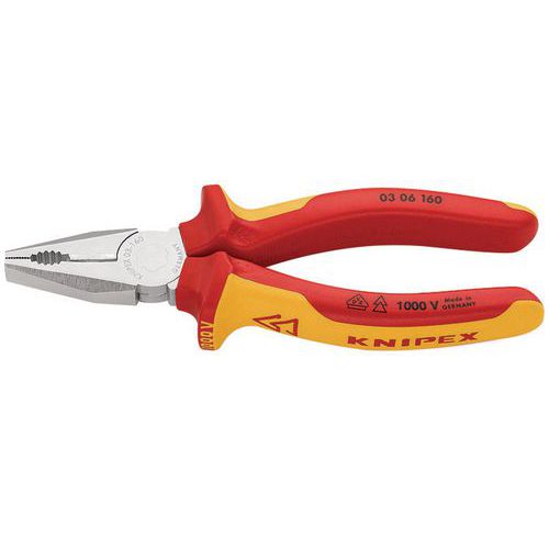 Pince universelle isolée chromée Knipex 1000V VDE
