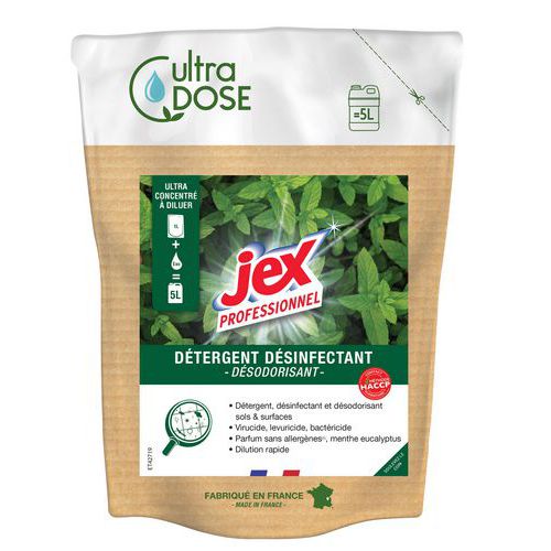 Ultra dose détergent désinfectant désodorisant Menthe - 1L - Jex