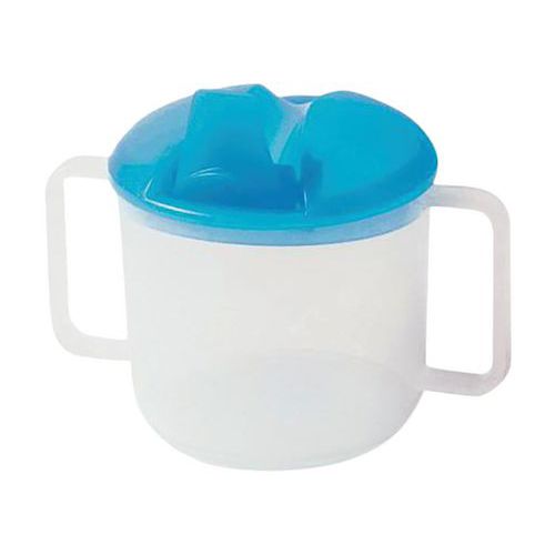 Lot de 6 tasses à anses et bec repliable 20 cl polypropylène Plastorex