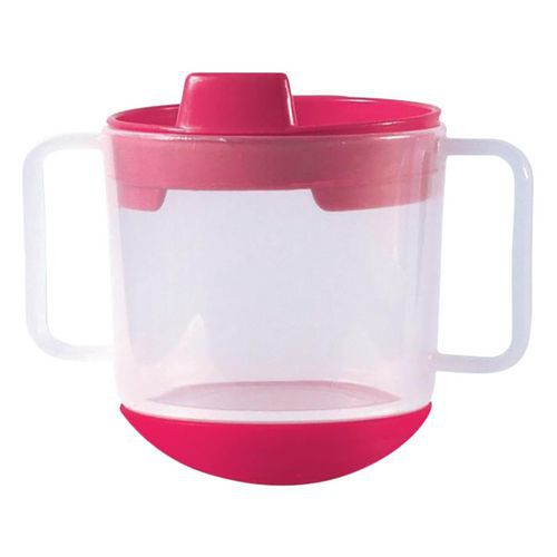 Lot de 6 tasses à bec 20 cl polypropylène inversable Plastorex