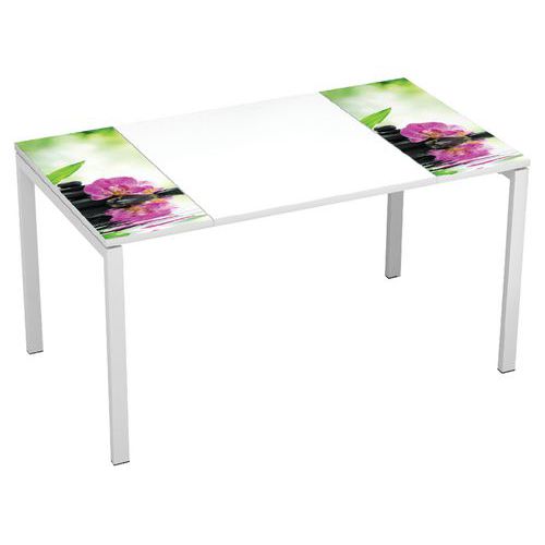 Bureau droit 140x80cm avec plateau Décor Easy Office - Manutan