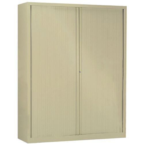 Armoire haute grande largeur à rideaux