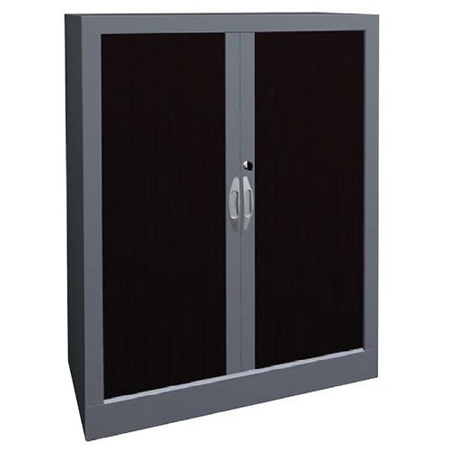 Armoire métal classique à rideaux PVC hauteur 102cm