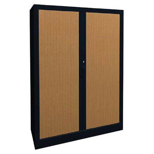 Armoire métal classique à rideaux PVC hauteur 135cm