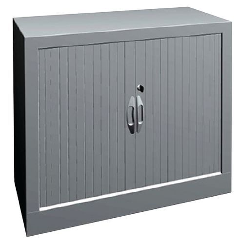 Armoire métal classique à rideaux PVC hauteur 69cm