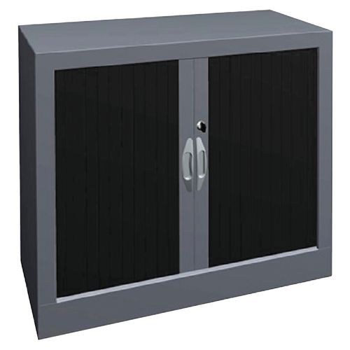 Armoire métal classique à rideaux PVC hauteur 69cm
