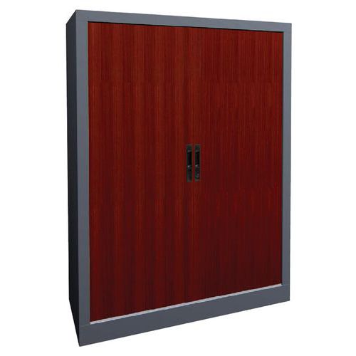 Armoire métal à rideaux PVC à lame recouverte hauteur 135cm
