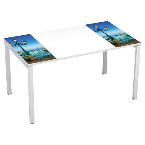 Bureau droit Easy Office Largeur 140 cm - Manutan Expert