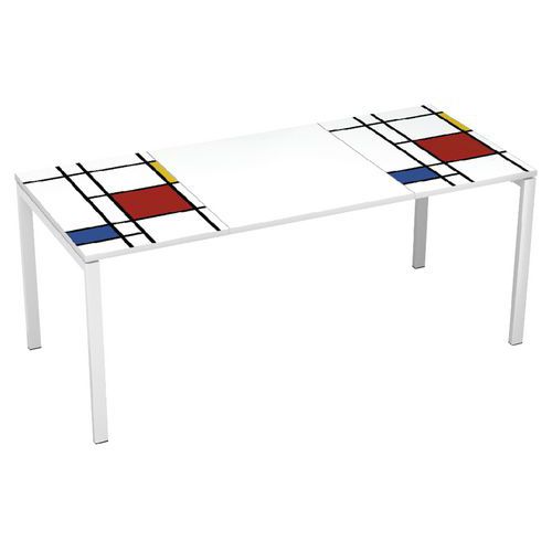 Bureau droit Easy Office Largeur 180 cm - Manutan Expert