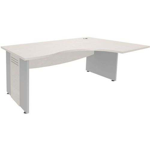 Bureau asymétrique Quatuor avec pieds panneaux - Manutan Expert