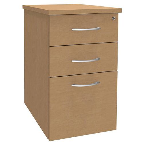 Caisson à hauteur bureau profondeur 70 cm Quatuor - Manutan Expert Caisson à hauteur bureau profondeur 70 cm Quatuor - Manutan Expert
