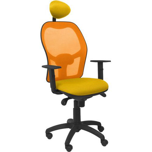 Chaise de bureau Jorquera avec dossier orange - Piqueras y crespo