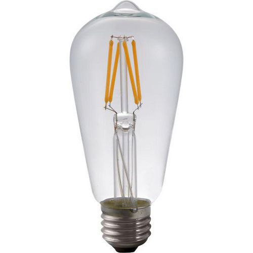 Ampoule filament LED E27 ST58 à ST64 Rustika 4 à 10W - SPL