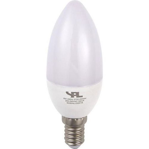 Ampoule bougie LED E14 C37 de 4 à 6W avec température dimmable - SPL