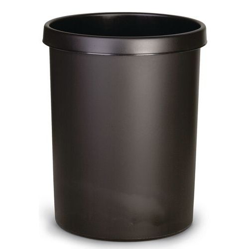 Corbeille ronde à papier en plastique - 45 L Corbeille ronde à papier en plastique - 45 L