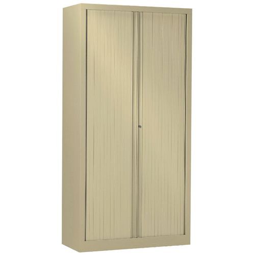 Armoire métal haute à rideaux