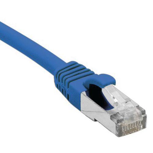 Cordon RJ45 catégorie 5e F/UTP snagless bleu - 10 m Cordon RJ45 catégorie 5e F/UTP snagless bleu - 10 m