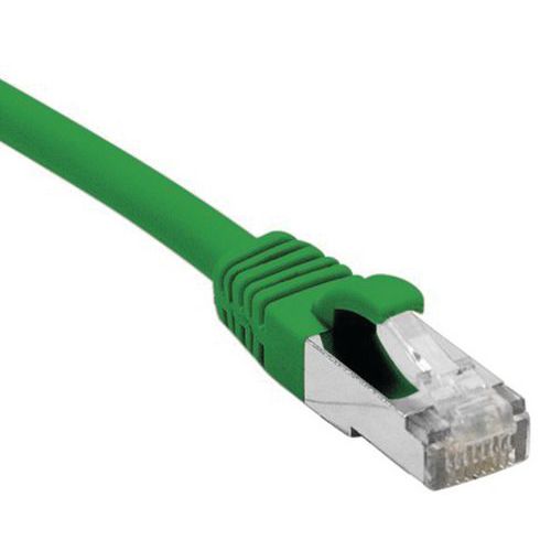 Cordon RJ45 catégorie 5e F/UTP snagless vert - 10 m Cordon RJ45 catégorie 5e F/UTP snagless vert - 10 m