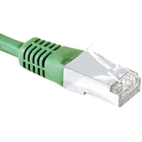 Cordon RJ45 Budget catégorie 5e F/UTP vert - 10 m