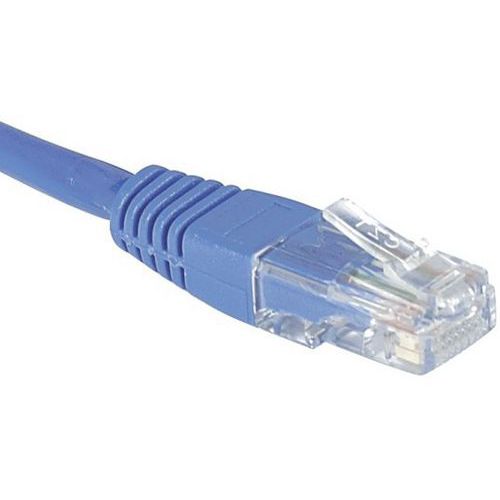 Cordon RJ45 Budget catégorie 6 U/UTP bleu - 0,5 m Cordon RJ45 Budget catégorie 6 U/UTP bleu - 0,5 m