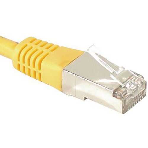Cordon RJ45 catégorie 6A F/UTP jaune - 3 m Cordon RJ45 catégorie 6A F/UTP jaune - 3 m
